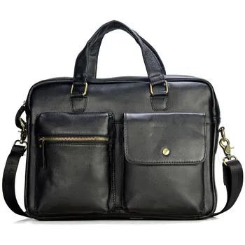Мъжка чанта от естествена кожа, голям портфейл, за бизнес пътувания, мъжка кожена чанта през рамо, мъжки документи, чанта през рамо за лаптоп