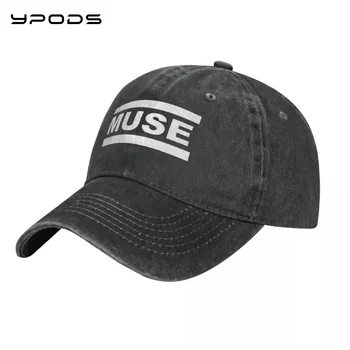 Реколта бейзболна шапка на MUSE, моющаяся памучен регулируема шапка, шапка за мъже