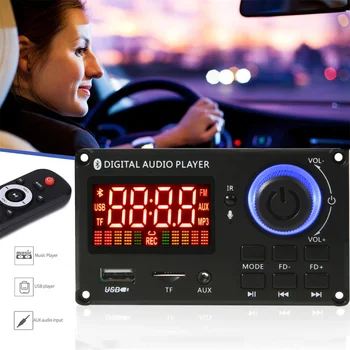 Bluetooth 5,0 Музикален Плейър Такса Декодиране Модул DC 8-24 В Подкрепа FM радио, Безжичен Модул Bluetooth Комплект за Кола за MP3 плейър