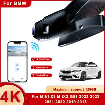 За BMW X3 M iX3 G01 от 2018 през 2023 Отпред и Отзад и 4 За Записване за Кола Камера Регистратори един dashcam Wi Fi Dvr Записващи Устройства за Автомобили