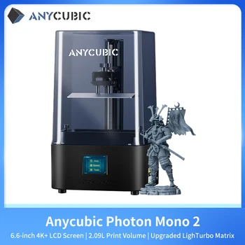 ANYCUBIC Photon Mono 2 Обновен LCD 3D-принтер с 6,6-инчов екран 4K + С висока Резолюция, Размер на печат от UV-смола 165*143*89 мм