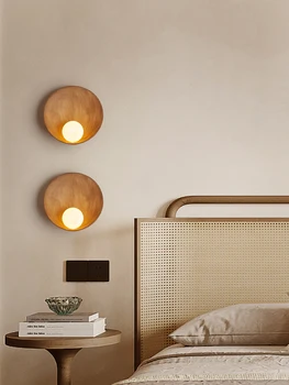 Стенен лампа във формата на миди в дзен стил на творческата личност настаняване в семейство спалня входно антре фон, с монтиран на стената лампа
