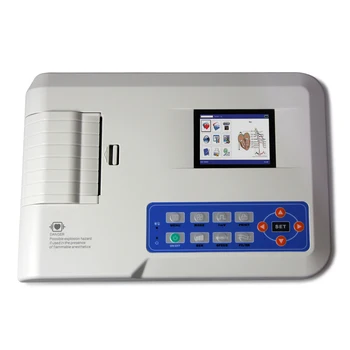 CE ISO електрокардиограф CONTEC Ветеринарна машина за ЕКГ животни 3-канална машина за ЕКГ