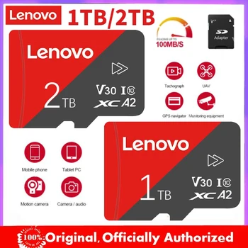 2023 върхова продуктова Оригинална флаш карта Lenovo Mini Micro SD TF A2 V30 512G 1 TB И 2 TB Високоскоростен Карта Памет За Игри Смартфон С Камера за 4K