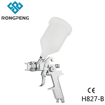 Пневматичен пистолет-спрей Rongpeng HVLP H-827 За нанасяне на Довършителни покриване на Автомобилната повърхност с Дебелина 1,4 мм С висока производителност Порцелан Пневматичен пистолет