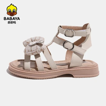 Babaya/детски сандали; обувки за момичета; Лятна новост 2023 година; римска обувки; обувки на принцесата; нескользящие плажни сандали за момичета; дишаща