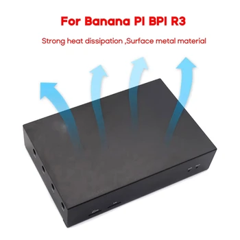 Метална Кутия за охлаждане Banana Pi BPI R3 Метален Корпус Процесор - Защитна Кутия Радиатор за Banana Pi BPI R3