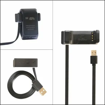 USB кабел за данни, зарядно устройство за зареждане и USB кабел за предаване на данни, смяна за garmin Vivoactive HR, монитор на сърдечната честота, GPS Smart