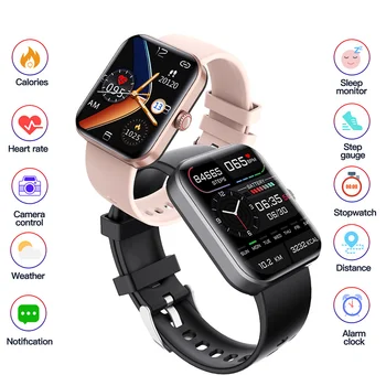 Нови спортни смарт часовници F57L за мъже с 1,91-инчов екран за мониторинг на температурата на тялото Smartwatch