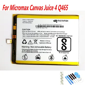 Оригинална батерия 3900 mah ACBPN39M01 за мобилен телефон Micromax Платно Juice 4 Q465